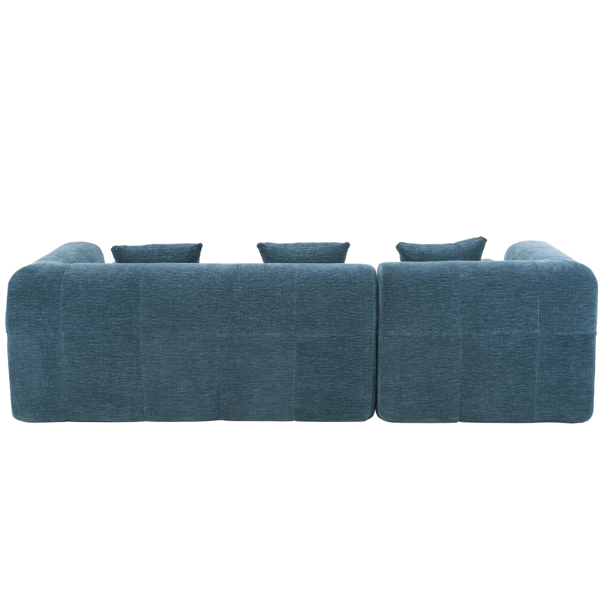 Modern 101” Modular Compressed Sofa with Deep Seats