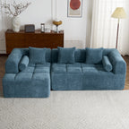 Modern 101” Modular Compressed Sofa with Deep Seats
