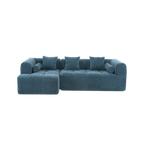 Modern 101” Modular Compressed Sofa with Deep Seats