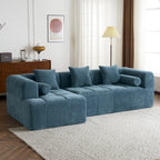 Modern 101” Modular Compressed Sofa with Deep Seats