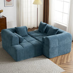 Modern 101” Modular Compressed Sofa with Deep Seats