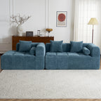 Modern 101” Modular Compressed Sofa with Deep Seats