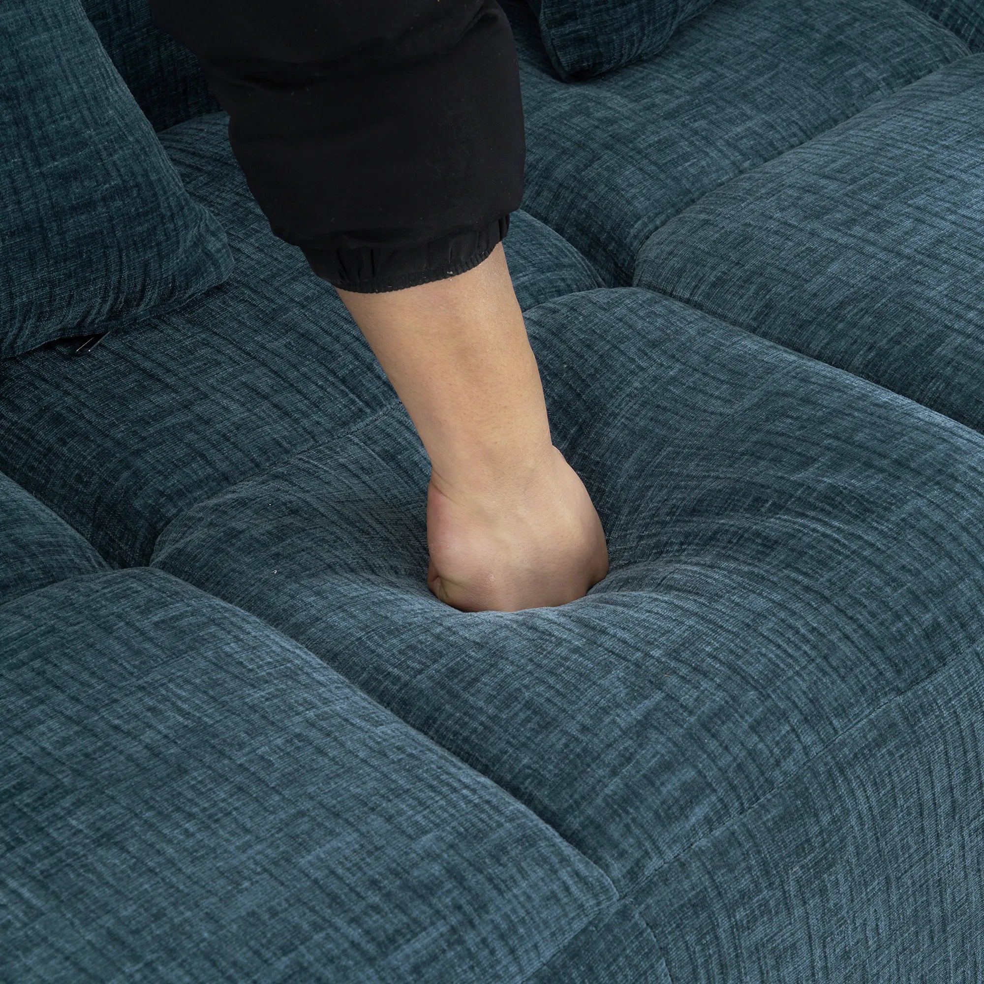 Modern 101” Modular Compressed Sofa with Deep Seats