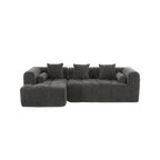 Modern 101” Modular Compressed Sofa with Deep Seats