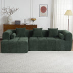 Modern 101” Modular Compressed Sofa with Deep Seats