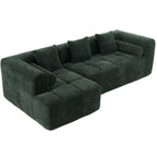 Modern 101” Modular Compressed Sofa with Deep Seats