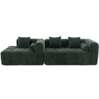 Modern 101” Modular Compressed Sofa with Deep Seats