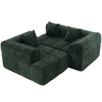 Modern 101” Modular Compressed Sofa with Deep Seats