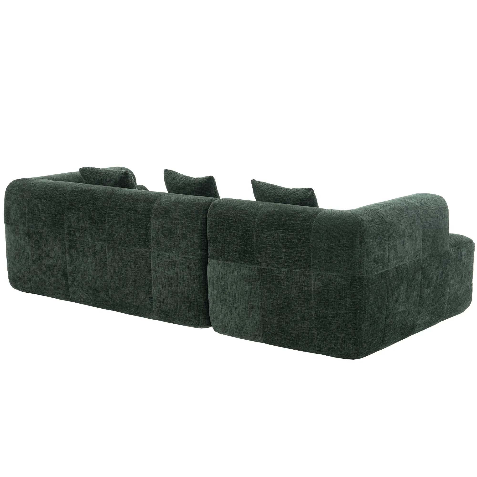 Modern 101” Modular Compressed Sofa with Deep Seats