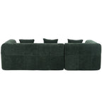 Modern 101” Modular Compressed Sofa with Deep Seats