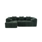 Modern 101” Modular Compressed Sofa with Deep Seats