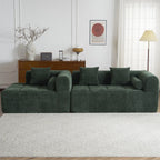Modern 101” Modular Compressed Sofa with Deep Seats