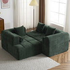 Modern 101” Modular Compressed Sofa with Deep Seats