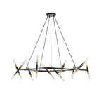 Modern 20 Lights Polygonal Chandelier Pendant Light