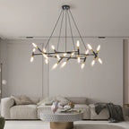 Modern 20 Lights Polygonal Chandelier Pendant Light