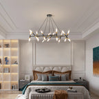 Modern 20 Lights Polygonal Chandelier Pendant Light