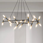 Modern 20 Lights Polygonal Chandelier Pendant Light