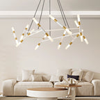 Modern 20 Lights Polygonal Chandelier Pendant Light