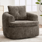 Modern 360° Swivel Barrel Accent Chair