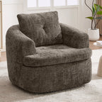 Modern 360° Swivel Barrel Accent Chair