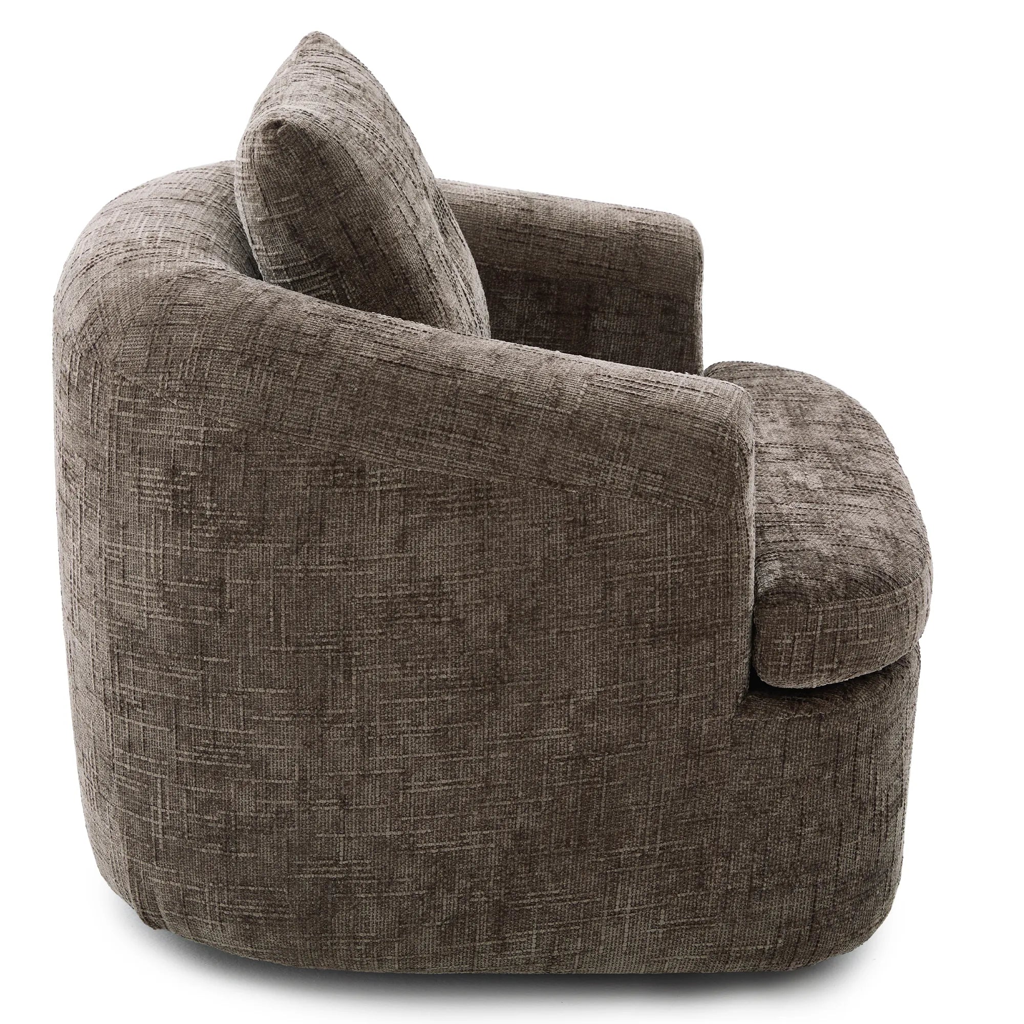 Modern 360° Swivel Barrel Accent Chair