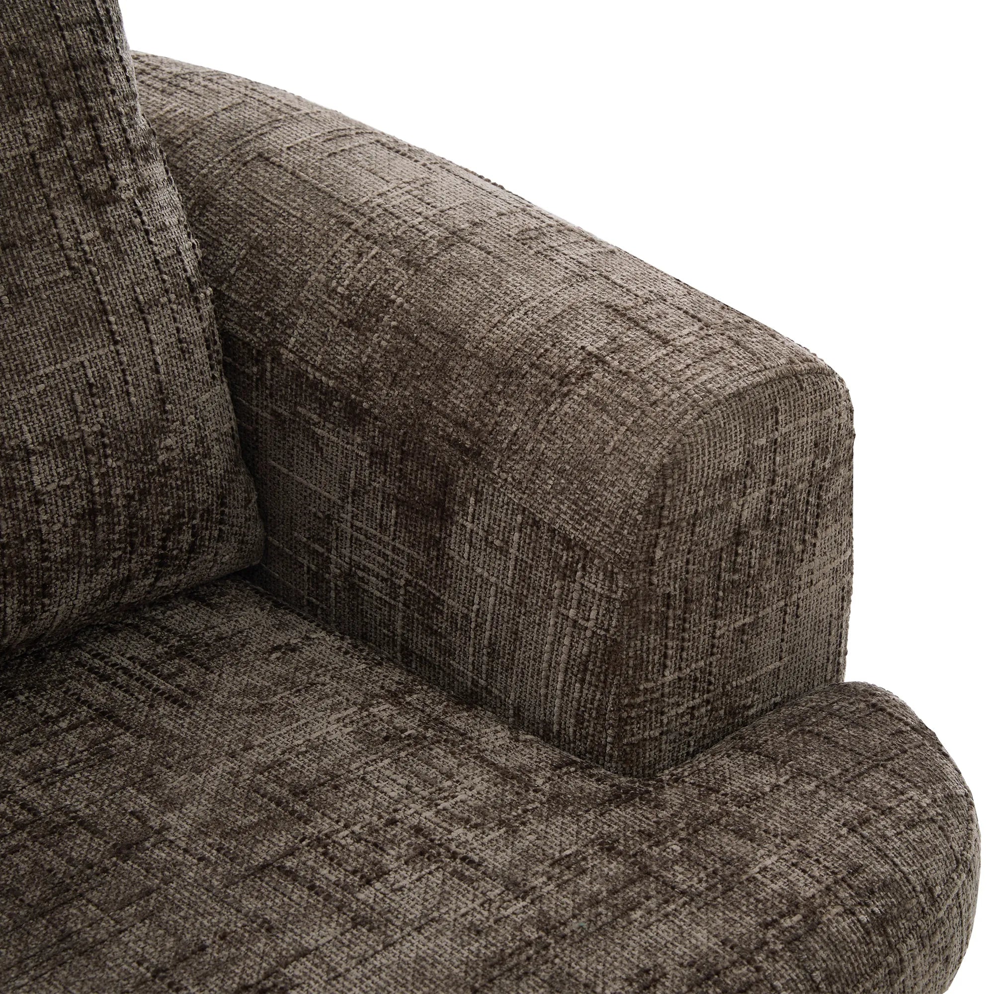 Modern 360° Swivel Barrel Accent Chair