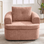 Modern 360° Swivel Barrel Accent Chair