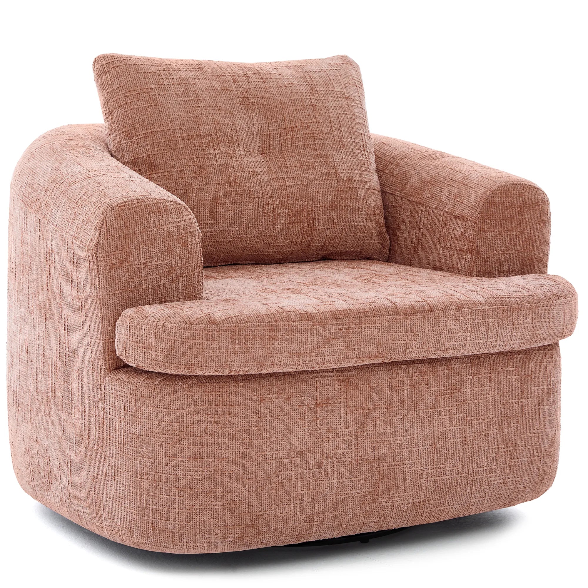 Modern 360° Swivel Barrel Accent Chair