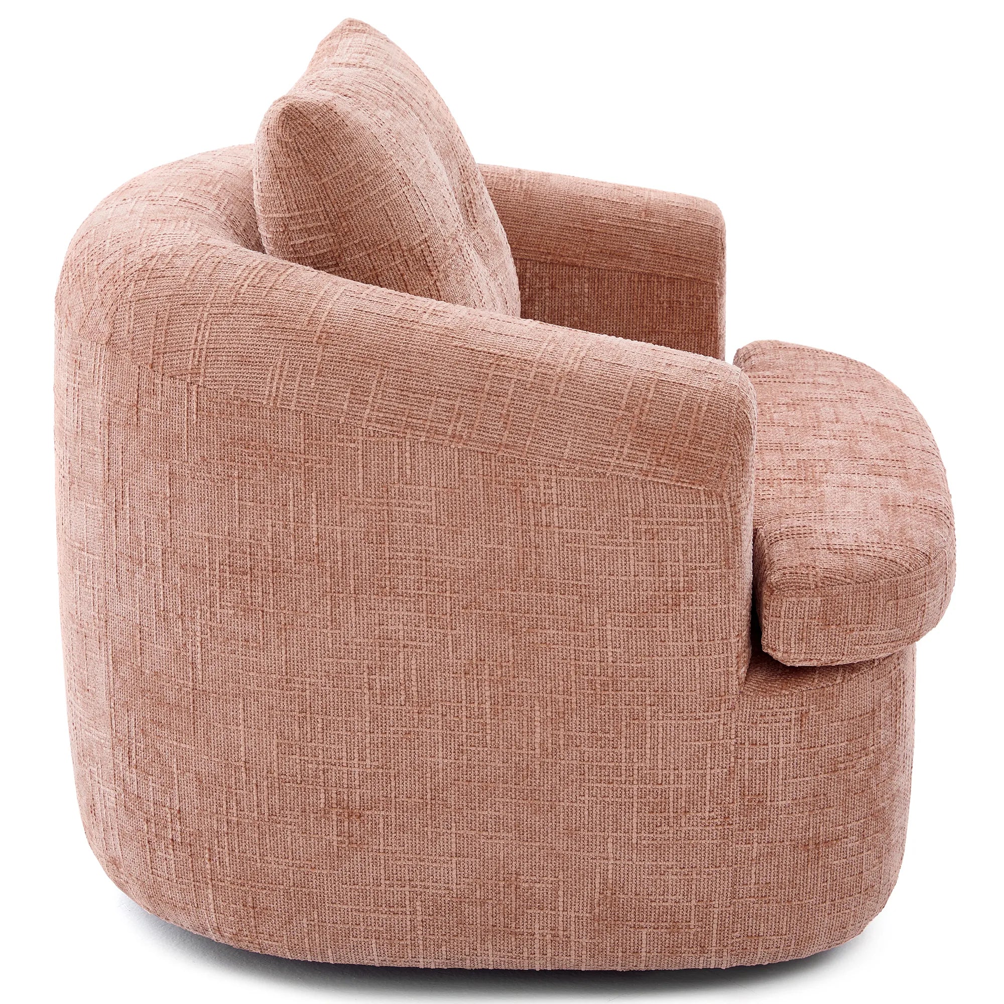 Modern 360° Swivel Barrel Accent Chair