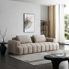 Modern 4-Seater Velvet Sectional Sofa