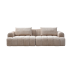 Modern 4-Seater Velvet Sectional Sofa