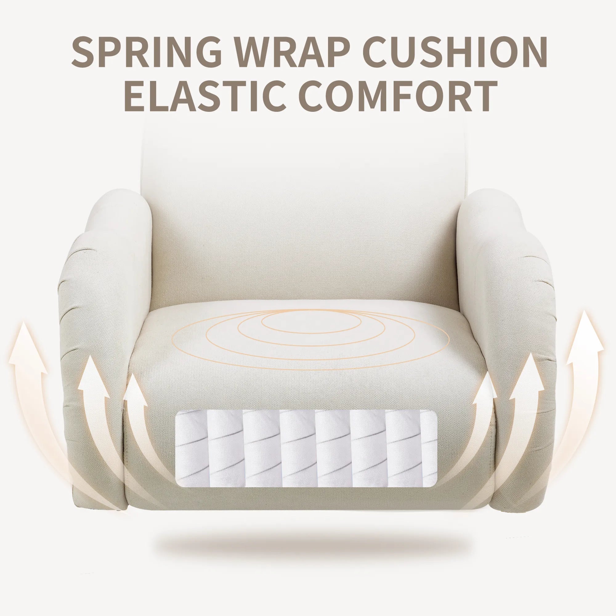 Modern Accent Armchair with Gold Metal Legs, Snowflake Fabric