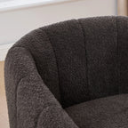 Modern Chenille 360° Swivel Barrel Chair