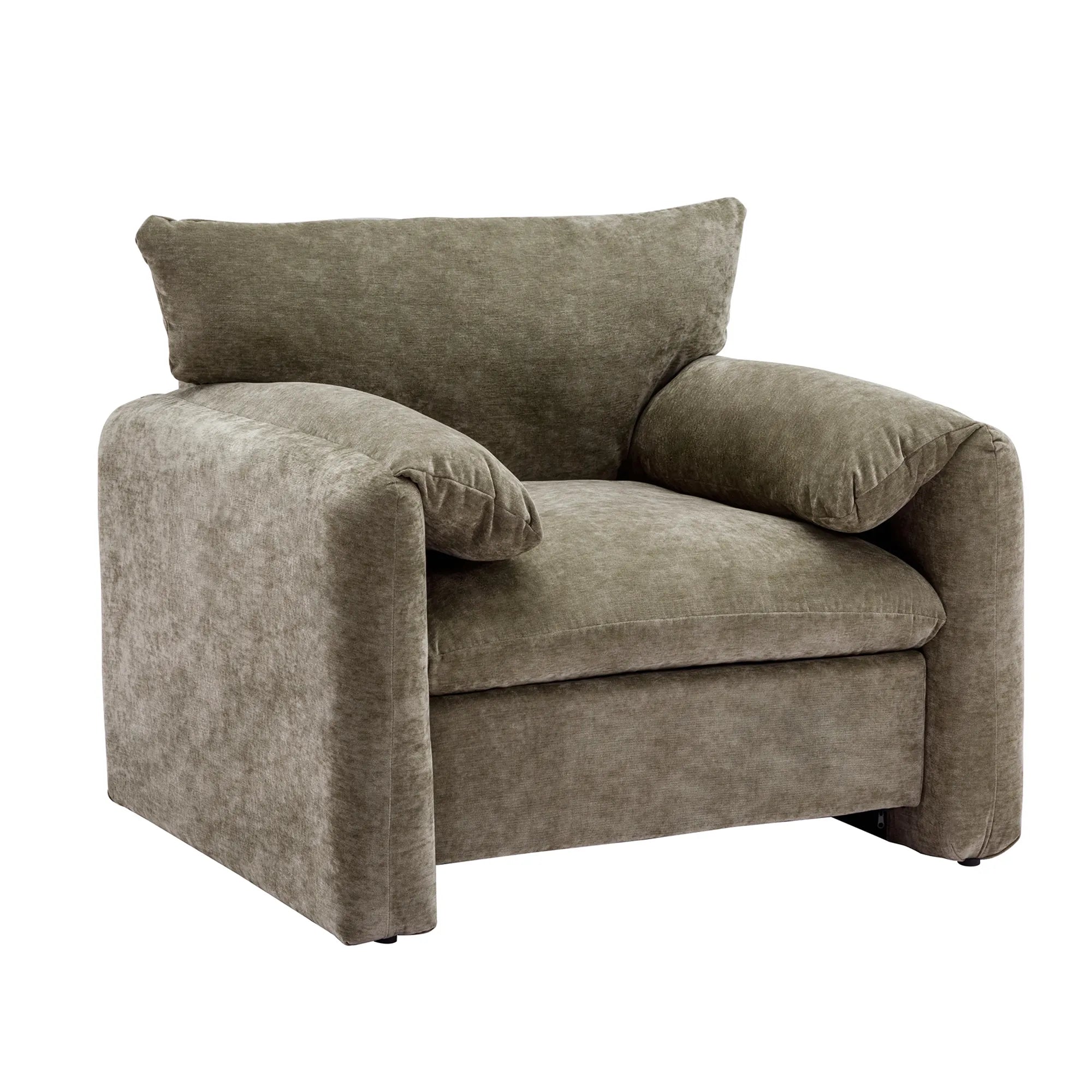Modern Chenille Oversized Armchair Accent Chair