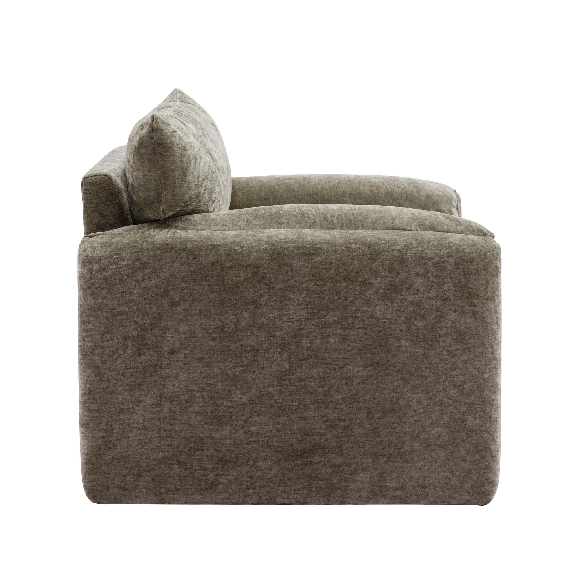 Modern Chenille Oversized Armchair Accent Chair
