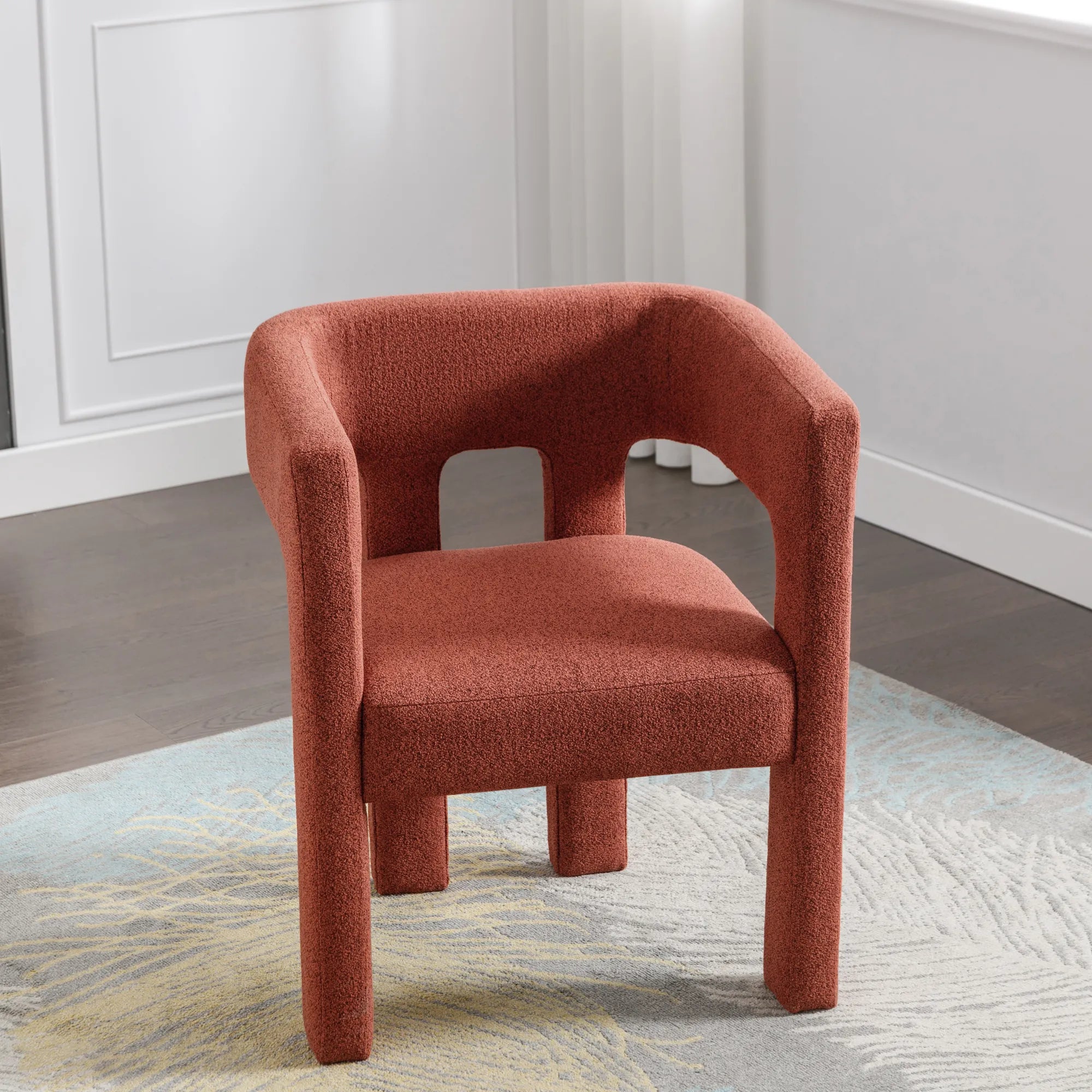Modern Comfortable Fabric Accent Chair