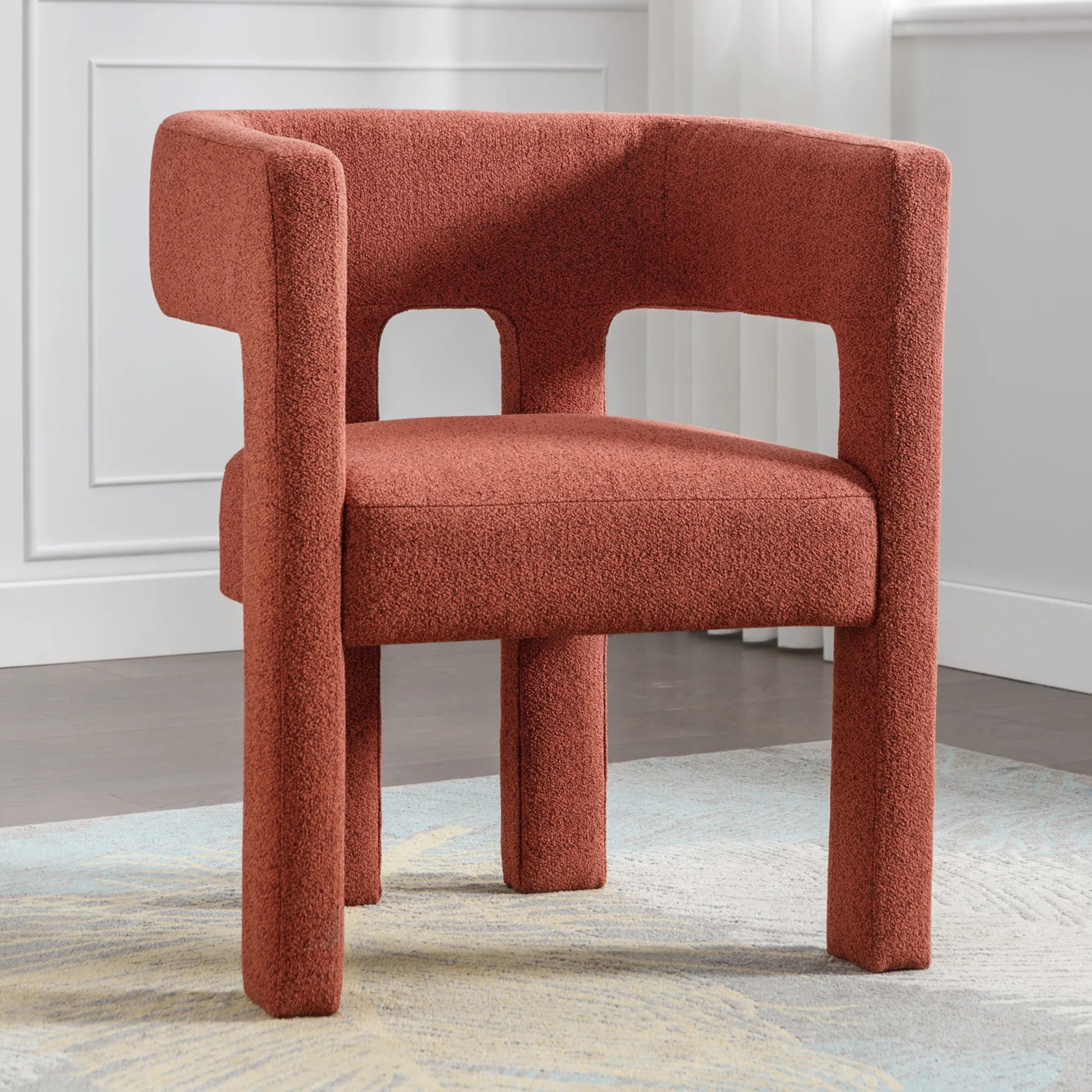 Modern Comfortable Fabric Accent Chair
