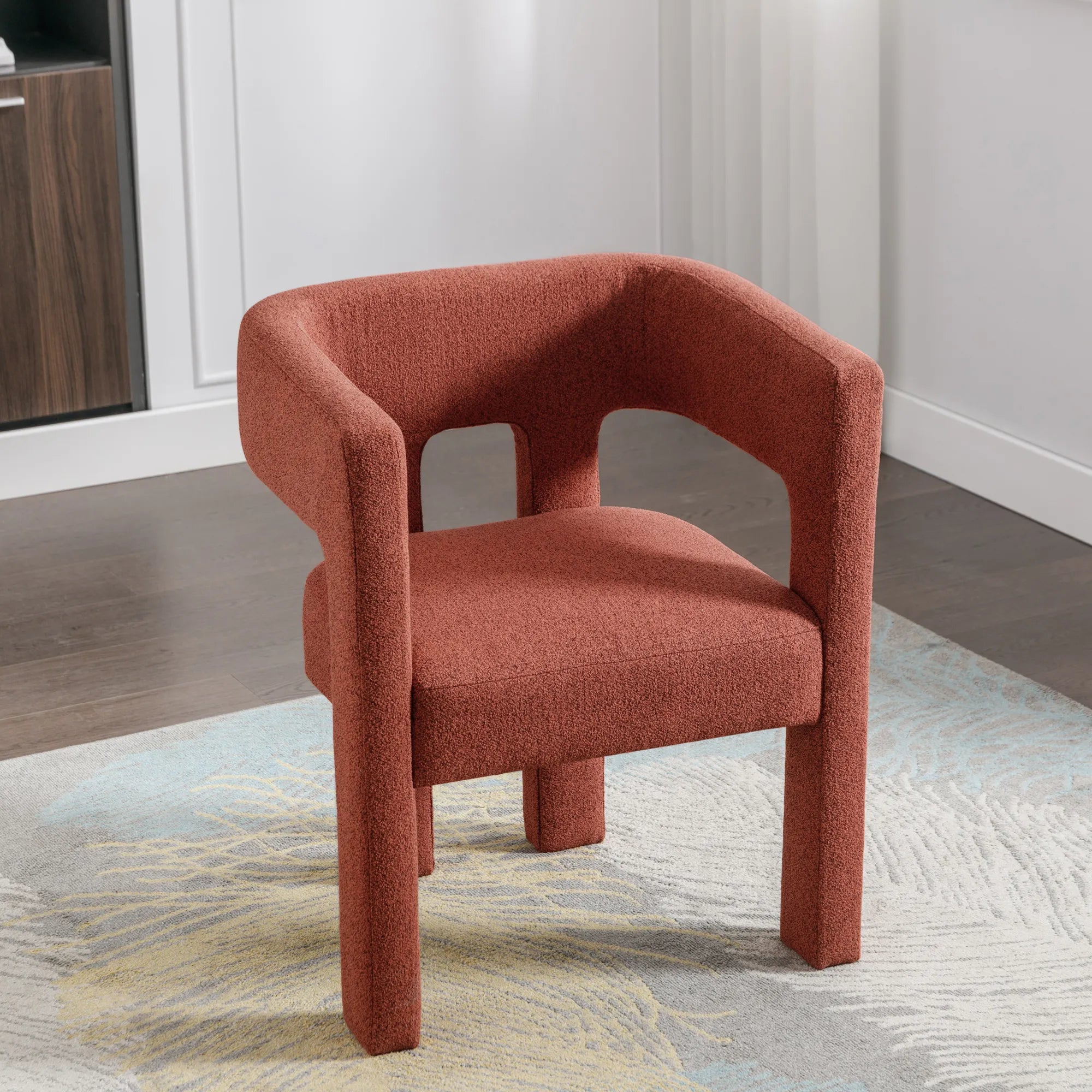 Modern Comfortable Fabric Accent Chair