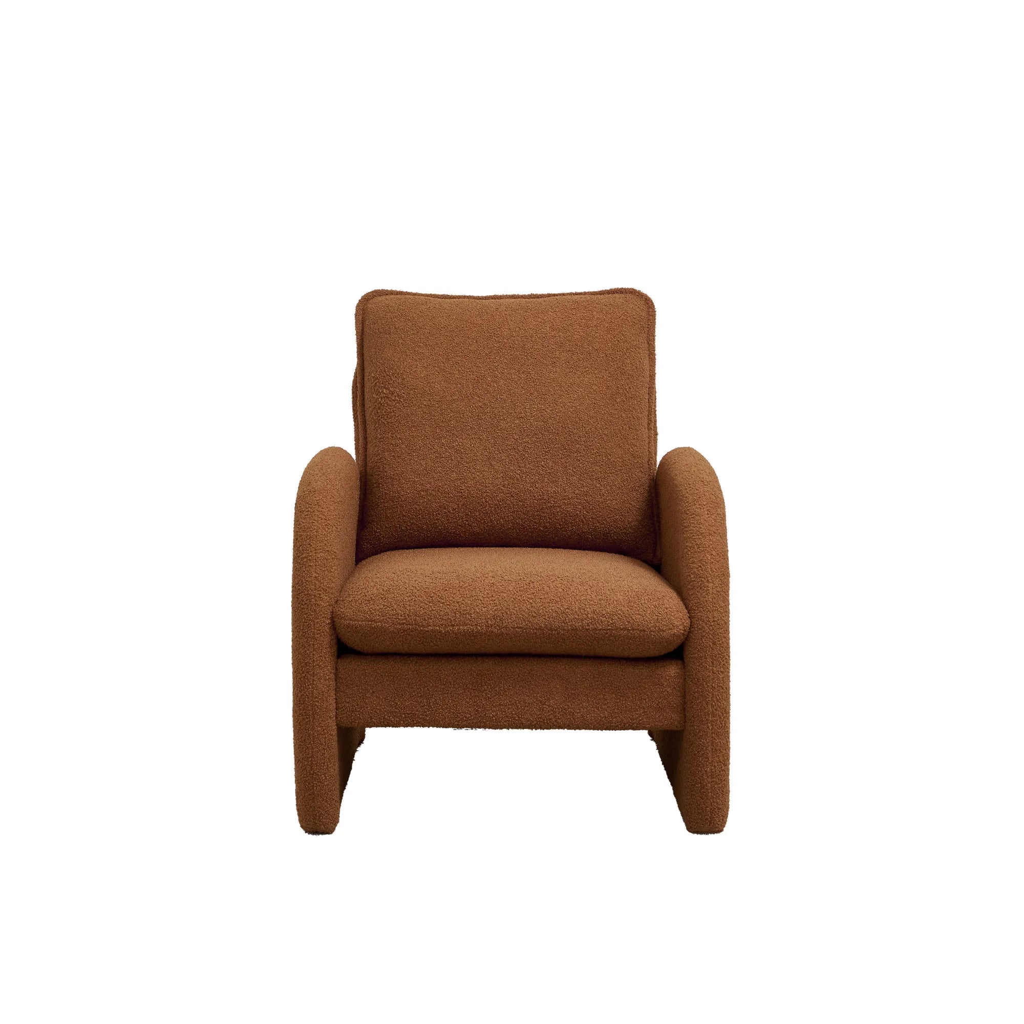 Modern Comfortable Sherpa Accent Chair, Armchair