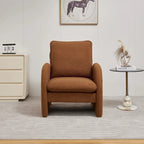 Modern Comfortable Sherpa Accent Chair, Armchair