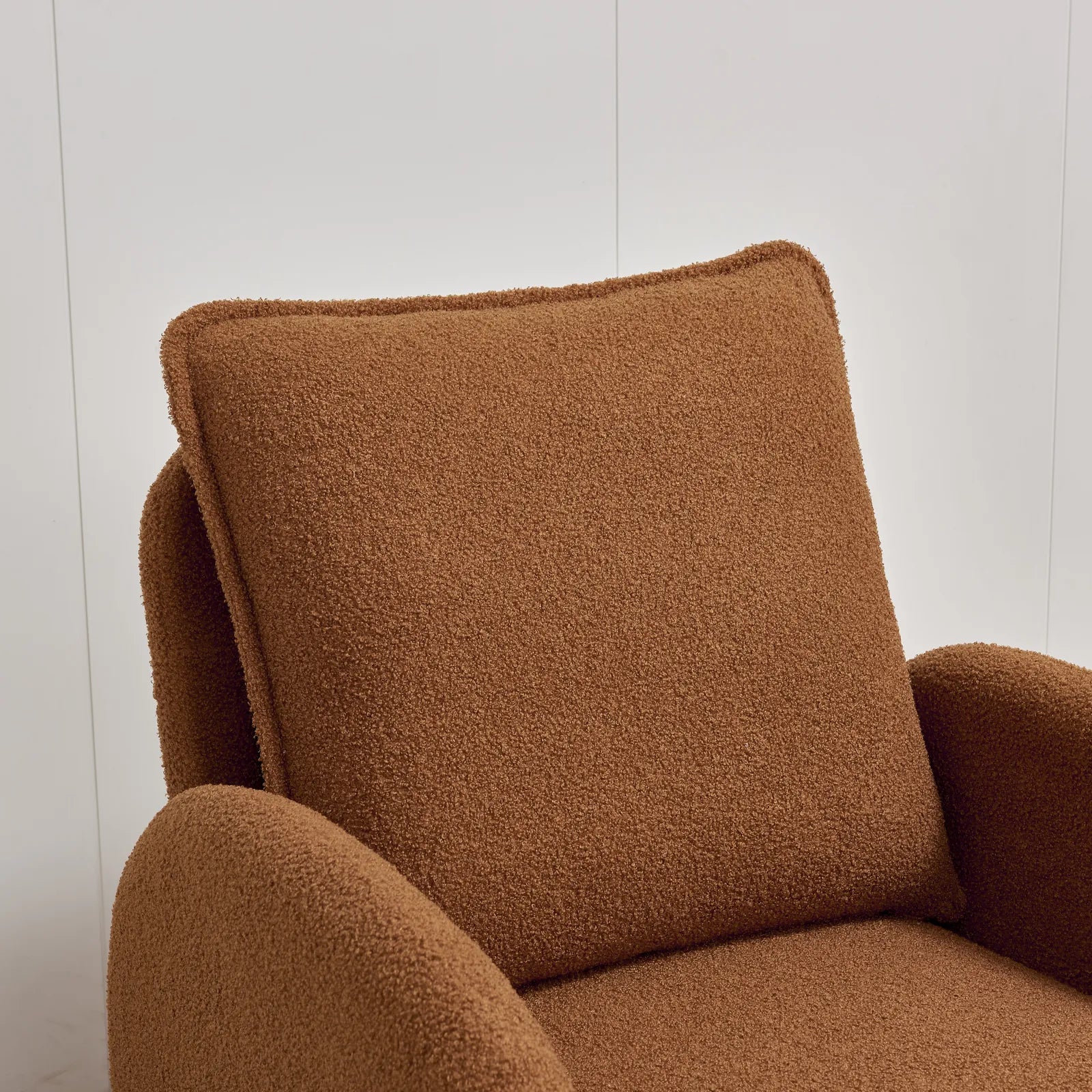 Modern Comfortable Sherpa Accent Chair, Armchair