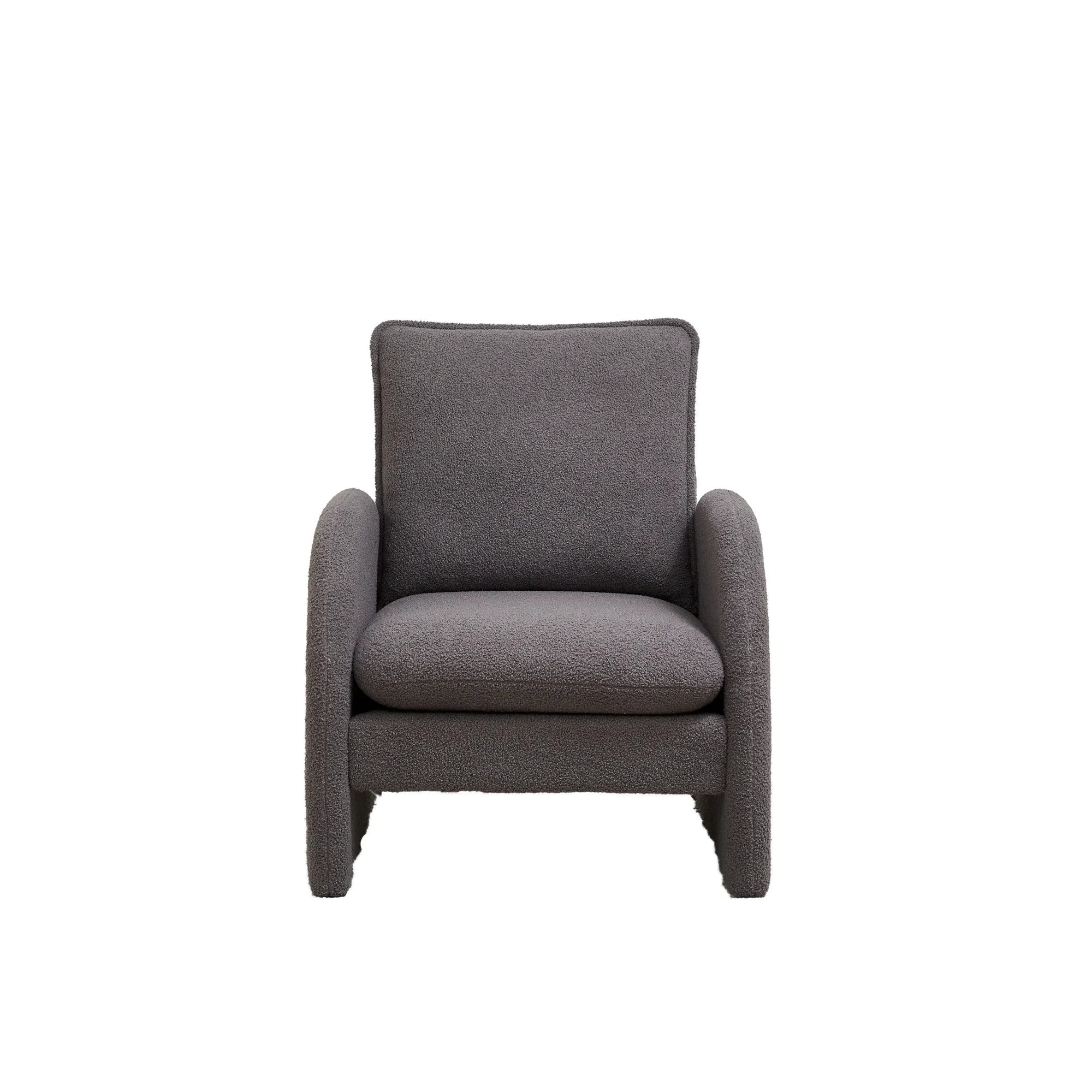 Modern Comfortable Sherpa Accent Chair, Armchair