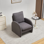 Modern Comfortable Sherpa Accent Chair, Armchair
