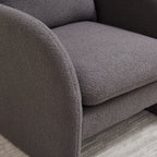 Modern Comfortable Sherpa Accent Chair, Armchair