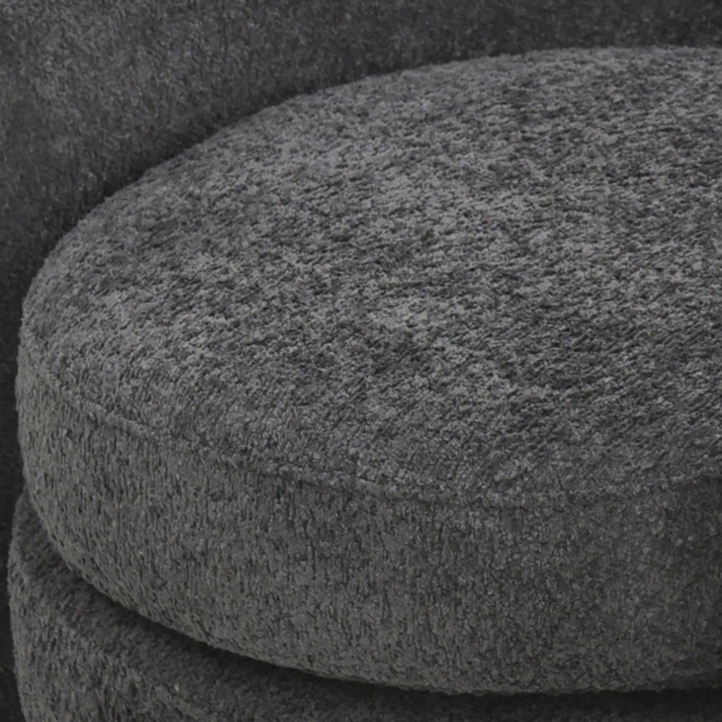 Modern Cozy Fabric Curved Back Accent Chair