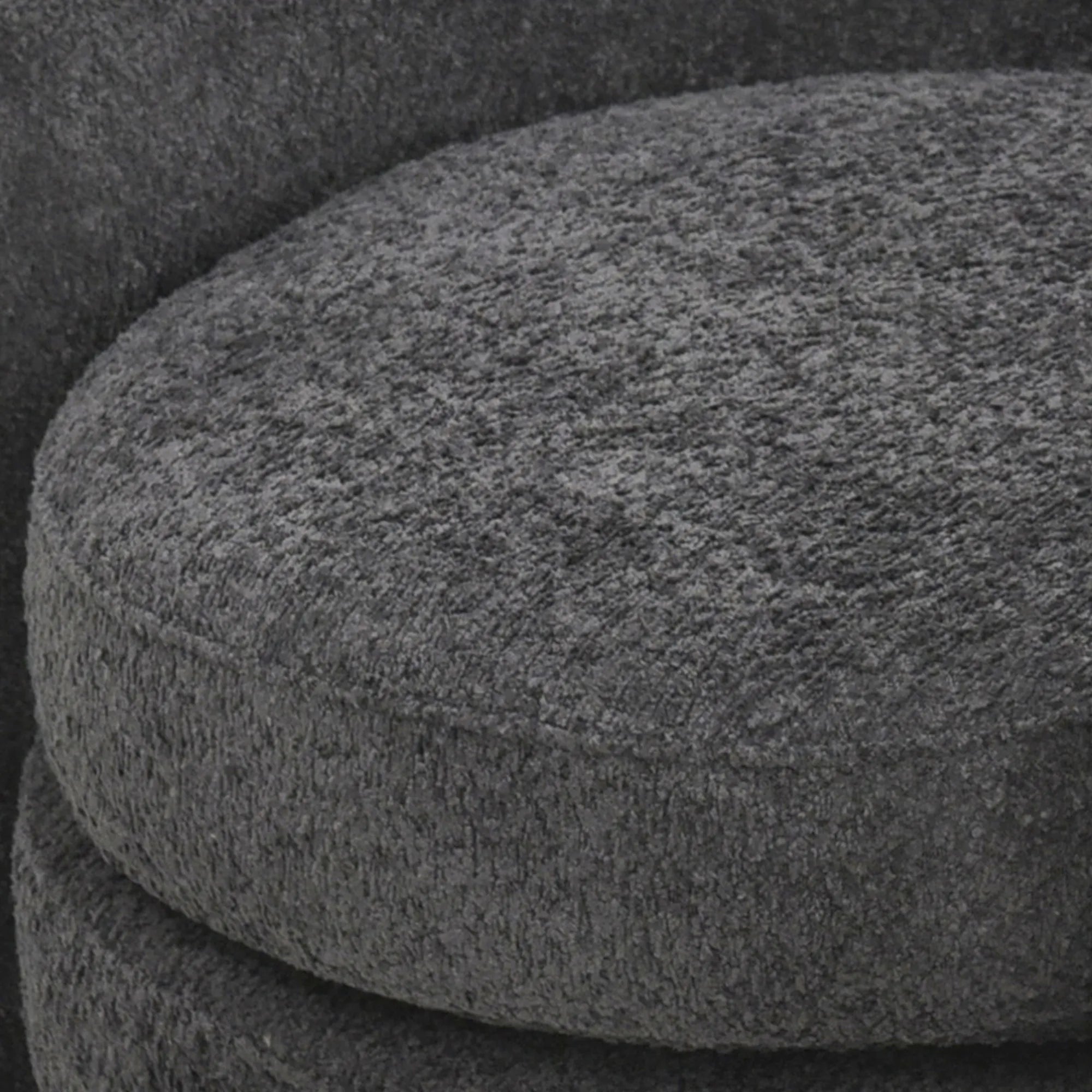 Modern Cozy Fabric Curved Back Accent Chair