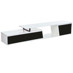 Modern Extendable TV Stand with Drawers and Cabinet