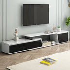 Modern Extendable TV Stand with Drawers and Cabinet
