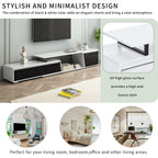 Modern Extendable TV Stand with Drawers and Cabinet