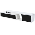 Modern Extendable TV Stand with Drawers and Cabinet